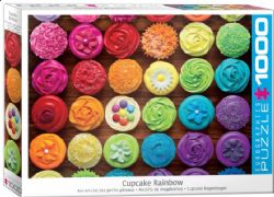 EUROGRAPHICS CASSE-TÊTE 1000 PIÈCES - CUPCAKES MULTICOLORES
